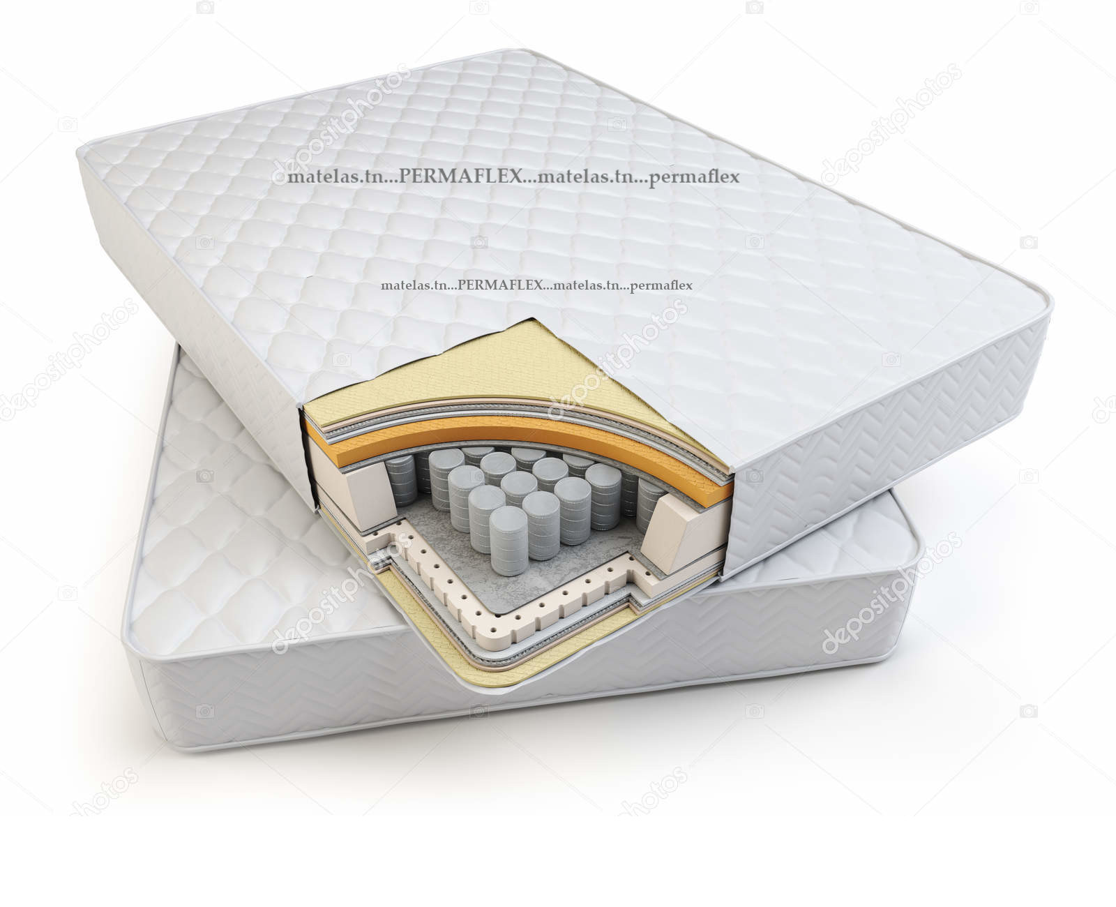 Matelas à ressorts ensachés Splendide 160x190 Permaflex