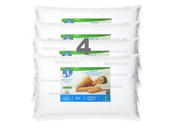 lot de 4 oreillers naturel kiné en gros