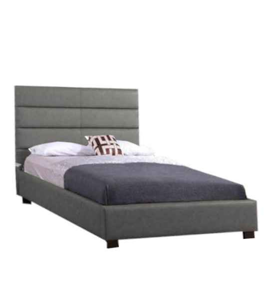 Lit Capitonne 120x190 Stripe Enfant Et Adulte Matelas Tn