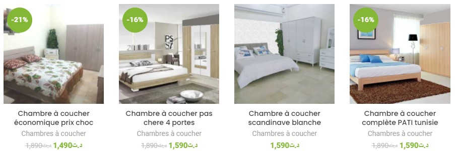 Chambres à coucher complètes adulte - prix bas